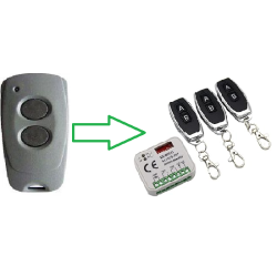 Télécommande  2 Boutons 868 Mhz WD - Star 302 - pour Moteur Wayne-Dalton TWIST