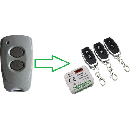 Télécommande 2 Boutons 868 Mhz WD - Star 302 - pour Moteur Wayne-Dalton TWIST