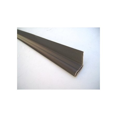Joint de corniere verticale superieur pvc marron (vendu au mètre)