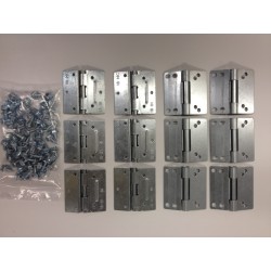 Kit charnières + visserie pour porte 1"