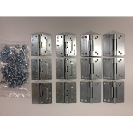 Kit charnières + visserie pour porte 1"